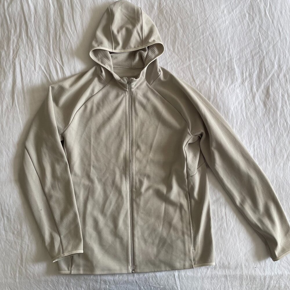 Lululemon Cream Fleece Zip Hoodie (sz L)